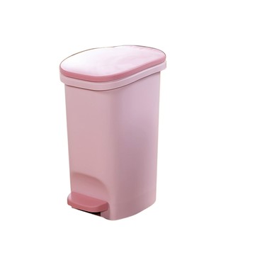 真心良品 艾莉腳踏緩降式垃圾桶18L-2入組