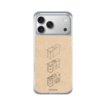 iPhone 17 Pro Max ClearX (MagSafe 兼容) 霜透灰 - Sketch Factory - 相機素描