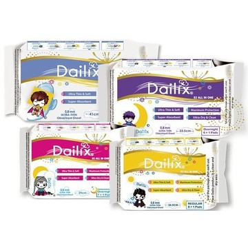 【Dailix】吸血鬼超瞬吸抑菌淨味乾爽衛生棉1包入｜乾爽 舒適 抗敏 透氣 瞬吸 抑菌 D937987