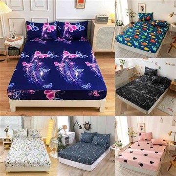 居家印花保護套床包超細纖維床墊全防塵床墊罩床罩包圍席夢思床笠