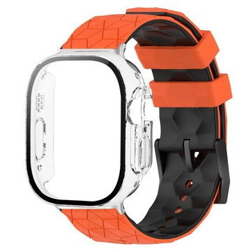 玻璃保護套+矽膠錶帶相容Apple Watch Ultra3/2/1 49mm系列11/10 46mm 42mm 9 8