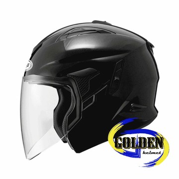 ZEUS 613B 素色 黑 3/4罩安全帽 九合一造型多變 可加購下巴變全罩 (內藏墨鏡)