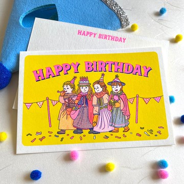 生日派對 (Risograph 生日卡)