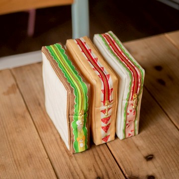 吐司三明治造型 收納包 ver.2