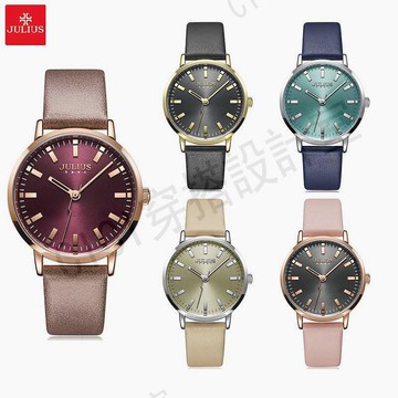 JULIUS   韓國原裝簡約時尚帶夜光防水皮革女士手錶 JA-1149【亞德機械五金家居】