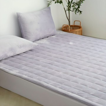 韓國 amante Soul Mate系列 法蘭絨超細纖維固定帶床墊  SS(205 x 115cm)  Lilac