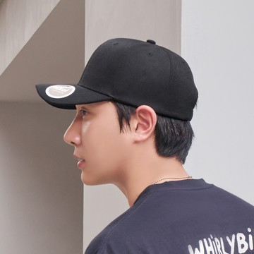 AKEI 棉質視覺效果棒球帽  黑色  單一尺寸(頭圍53~65cm)