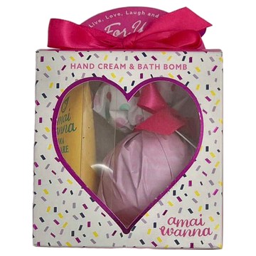 amai wanna 碳酸入浴球 + 護手霜套裝 HAND CREAM & BATH BOMB  1組  150g