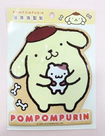 【震撼精品百貨】Pom Pom Purin 布丁狗 海綿貼紙-站立*96214 震撼日式精品百貨