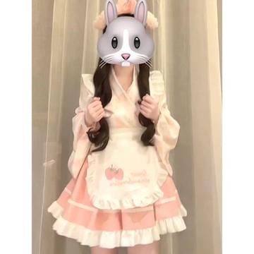 甜美可愛萌喵Lolita洋裝和風女仆改良連衣裙蓬蓬裙洛麗塔套裝軟妹