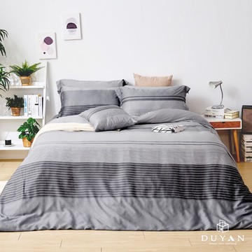 【DUYAN 竹漾】60支萊賽爾天絲雙人加大床包三件組 / 幽微暮灰 台灣製