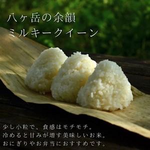 ふるさと納税 八ヶ岳の余韻 ミルキークイーン　10kg×1袋 山梨県北杜市