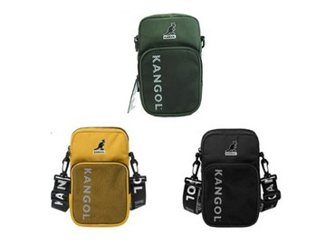 ~雪黛屋~KANGOL 斜背包小容量主袋+外袋共三層進口防水尼龍布材質L61251702