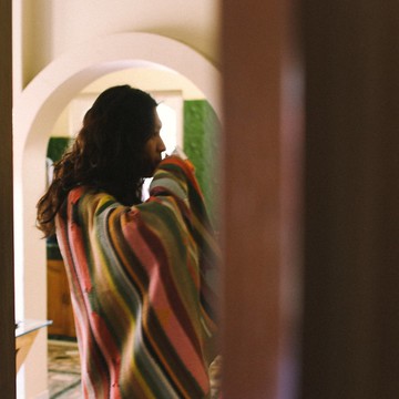 尼泊爾手織毯 條紋 兩款