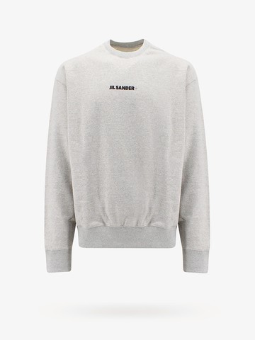 Cotton sweatshirt with frontal logo - JIL SANDER - gender_Man