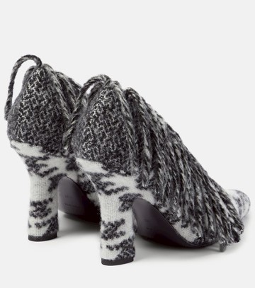 Burberry Sweep 100 fringed wool pumps