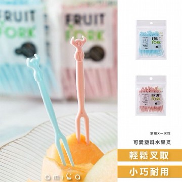 AMICA~C2277#可愛塑料水果叉(50支) 款式可選