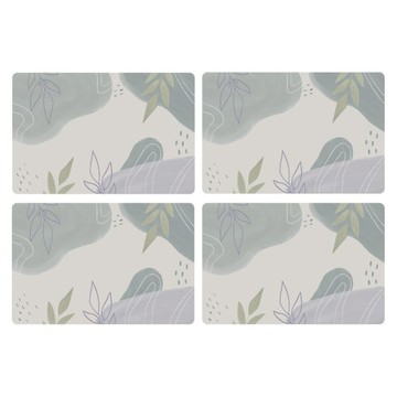 半島良品 吸水防滑硅藻泥軟墊 4件組  RS 莫蘭綠葉  60 x 40cm