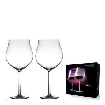 Lucaris 上海系列 特大Grand 勃根地紅酒杯 975ml (2入禮盒組) 水晶酒杯 葡萄酒杯 企業採購