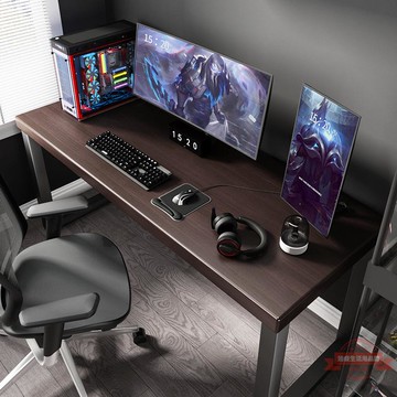 復古實木電腦臺式桌臥室簡約書桌家用原木工作臺辦公桌定制桌子