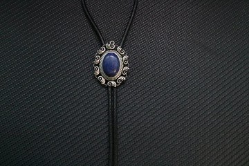 青金石保罗领带天然石bolotie礼盒装