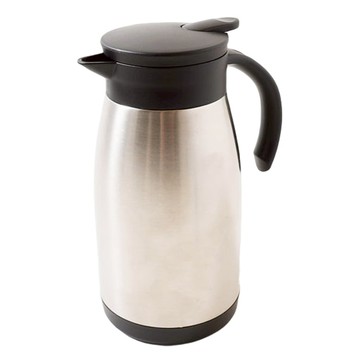 ACCOTT系列 珍珠金屬不鏽鋼餐桌保溫壺  銀色  1L  1個