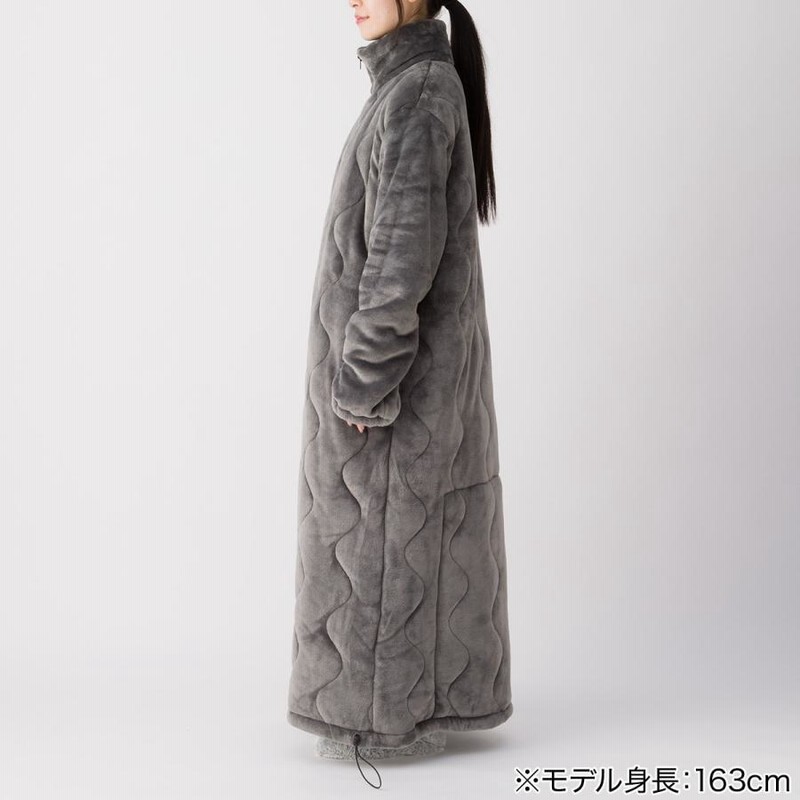 中綿入り着る毛布 ロング丈(NウォームWSP M) 部屋着 かいまき