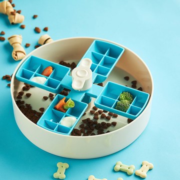【貓狗用品】PetDreamHouse 旋轉益智慢食碗 風車
