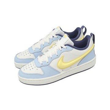 Nike 休閒鞋 Court Borough Low Recraft GS 大童 女鞋 藍 黃 復古  IM6698-171