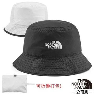 【美國 The North Face】雙面 SUN STASH 抗UV 漁夫帽/UPF50抗紫外線/CGZ0-KY4 黑