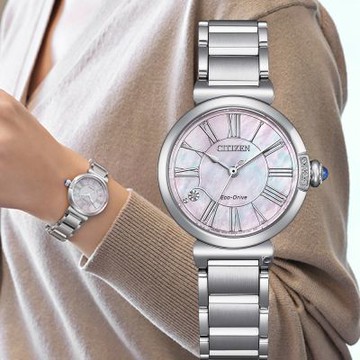 CITIZEN 星辰 L系列  光動能腕錶 女錶 手錶 指針錶-29.5mm EM1060-87Y