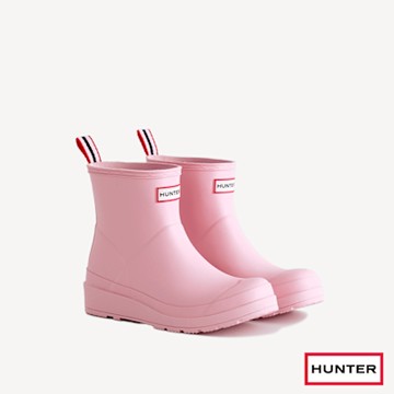 HUNTER - 女鞋-PLAY霧面短靴-玫瑰粉