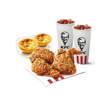 【肯德基】4塊青花椒香麻脆雞+點心盒E蛋撻套餐好禮即享券