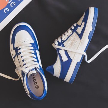 克萊因藍小白鞋女款2025年爆款百搭新款秋季運動板鞋小眾潮鞋球鞋