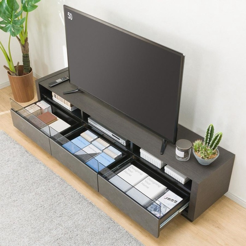 テレビボード　ノーブランド品 ニトリ ローボード(セーラル3 175 CHN-GY) テレビ台 TV台 TV