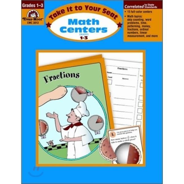 Math Centers：Take It to Your Seat Grades 1-3 Evan-Moor Educational Publishers Jill Norris