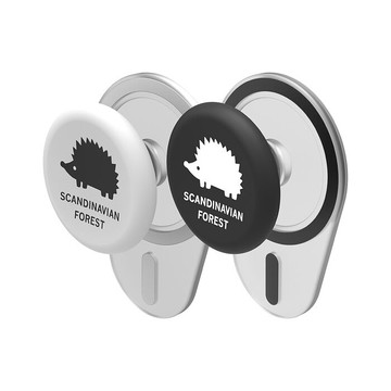 solide 索力得 PIGGE POP 北歐小刺蝟正版授權磁吸氣囊支架白色