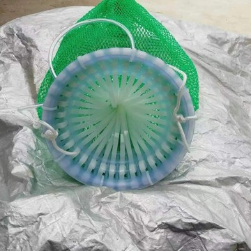 桃園出貨趕海網兜密眼倒須魚簍螃蟹手工編織小眼八爪海腸海螺專用潛水魚護