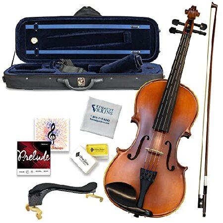 Bunnel Premier Violin Outfit Full Size Carrying Case and Accessories Included Solid Maple Wood and Ebony Fittings By Kennedy Violins