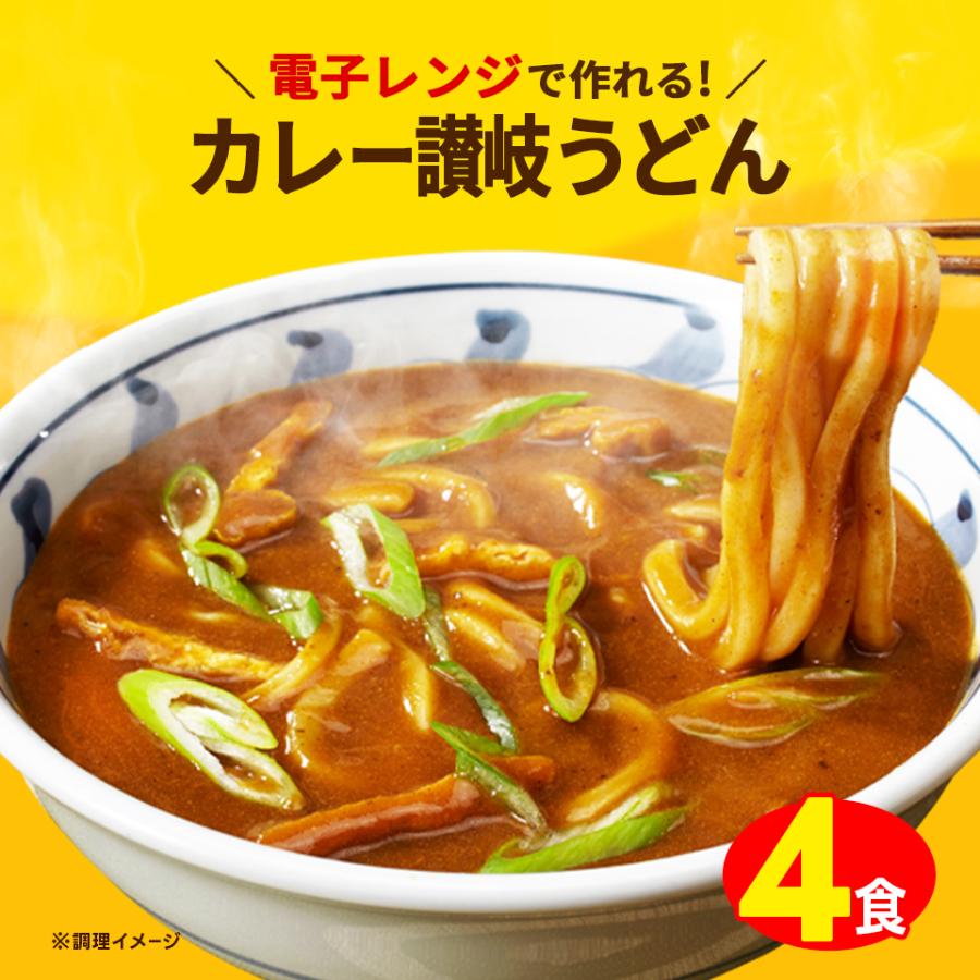 レンジで簡単 讃岐カレーうどん 4食 セット 生麺 お試し 讃岐 うどん カレー 電子レンジ 時短 産直 グルメ 食品 お取り寄せ 得トクセール ポイント消化 送料無料