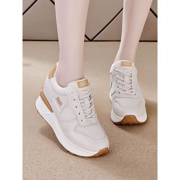 厚底老爹鞋女2026春季新款厚底休閑鞋子百搭小個子內增高7cm女鞋