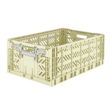 Ay-kasa 土耳其折疊收納籃 可折疊 可堆疊  L 600 x 400 x 220mm  哈密瓜  1個