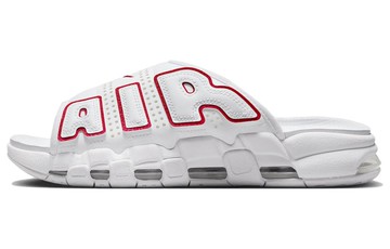 AIR MORE UPTEMPO SLIDE WHITE UNIVERSITY RED