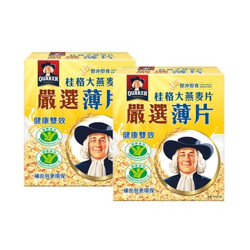 Quaker 嚴選薄片大燕麥片(1200g)x2盒