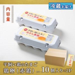 ふるさと納税 元さん農園 平飼い赤鶏のたまご (計20個・10個×2P) 元さん農園 卵 玉子 卵かけご飯 玉子焼き 平飼い 鶏 鶏卵 養鶏場直送 朝採.. 大分県佐伯市