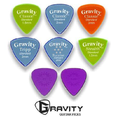 8-Pick Variety Pack Guitar Picks Brighter, Louder, Faster Made in the USA Gravity Picks(並行輸入)