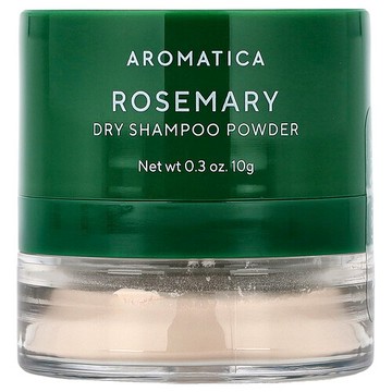 Aromatica, 乾洗洗髮精粉，迷迭香，0.3 盎司（10 克）