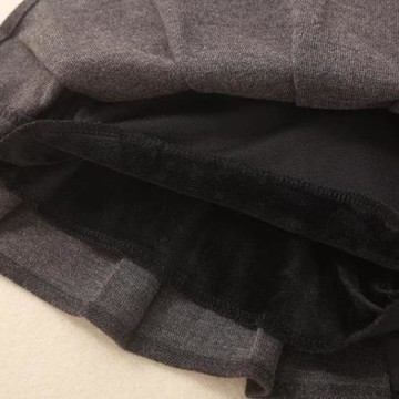 女童百褶裙秋冬加絨洋氣大童女孩毛呢半身裙兒童簡約百搭JK短裙褲