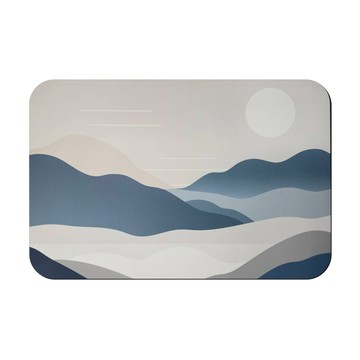 【日竹門】軟式珪藻土吸水地墊 極簡山景系列 60x40cm 晨曦靜語