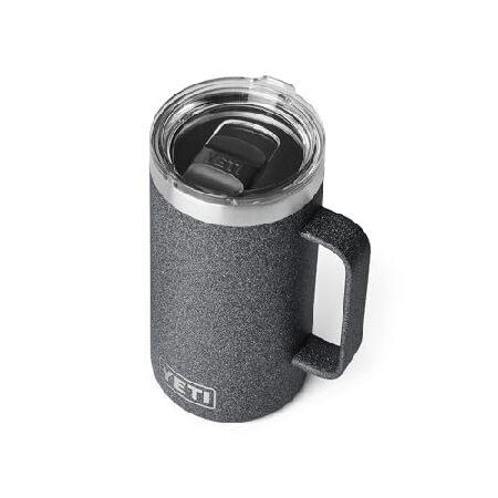 YETI Rambler 24 oz Mug, Vacuum Insulated, Stainless Steel with MagSlider Lid, Black Stone